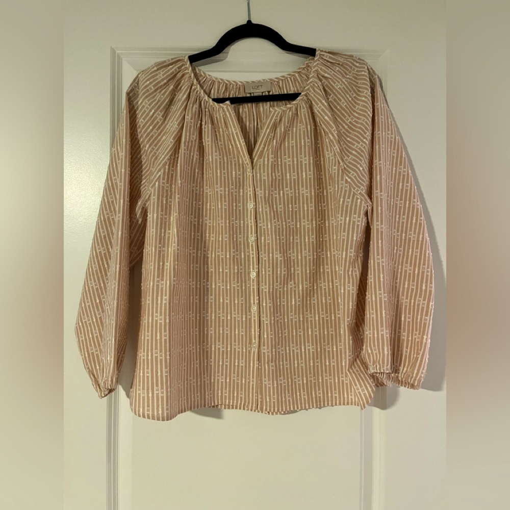 Loft button down blouse